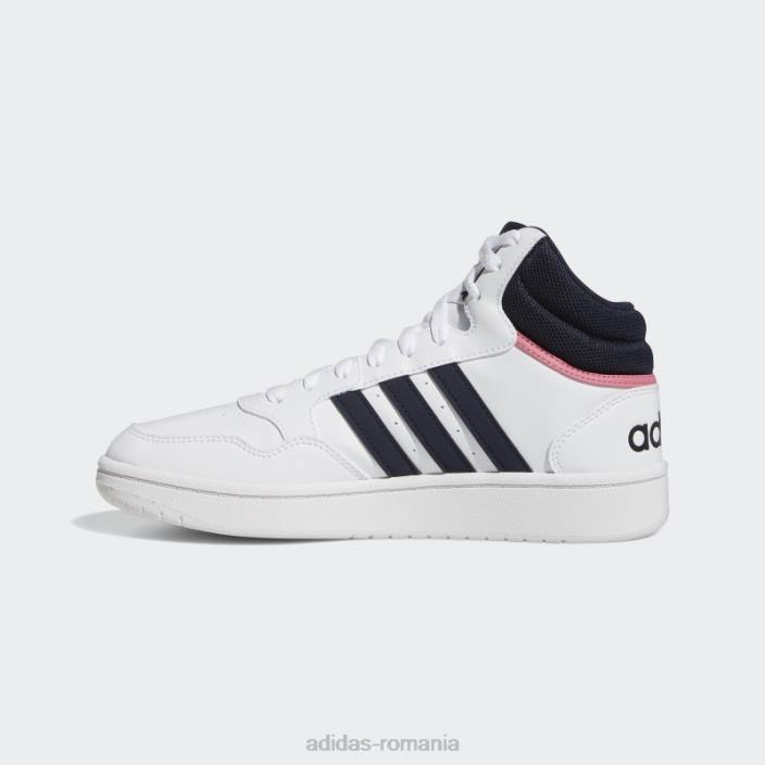 Adidas pantofi hoops 3.0 mid classic alb adidas femei alb/cerneală 2JBN8598