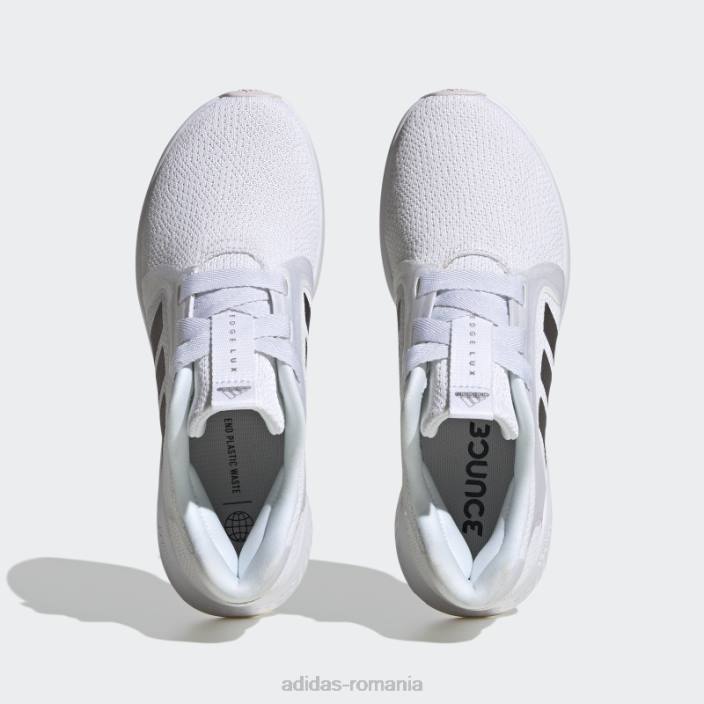 Adidas pantofi lux cu margine albă femei alb/cafea met/galben 2JBN2080