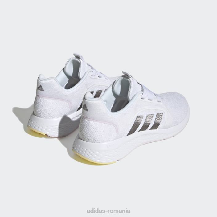 Adidas pantofi lux cu margine albă femei alb/cafea met/galben 2JBN2080