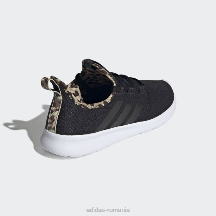 Adidas pantofi negri cloudfoam pure 2.0 femei negru/bej nisipos 2JBN8542