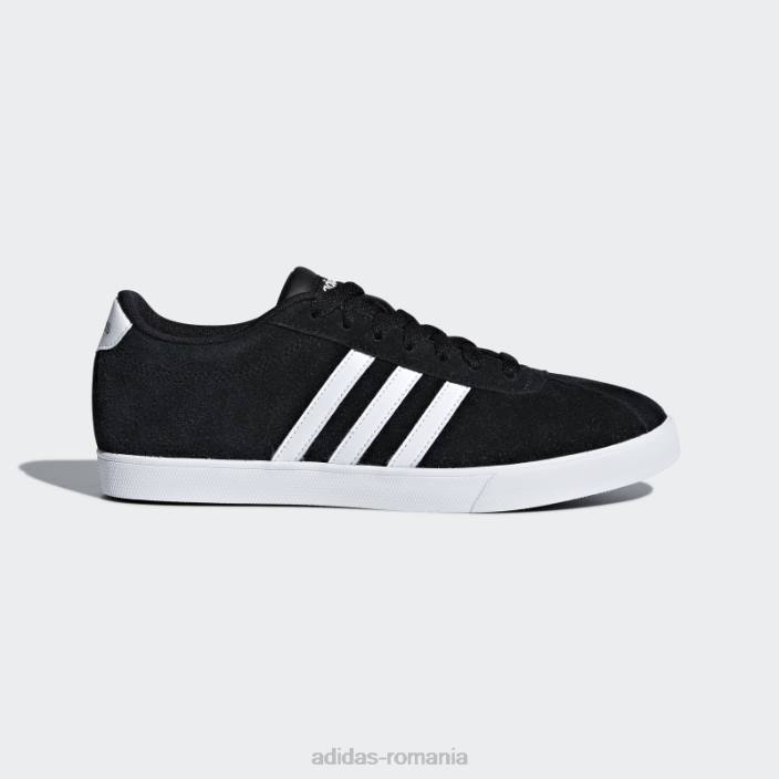 Adidas pantofi negri courtset adidas femei negru/alb/argintiu 2JBN16251
