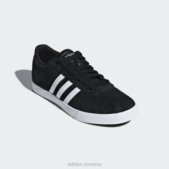Adidas pantofi negri courtset adidas femei negru/alb/argintiu 2JBN16251