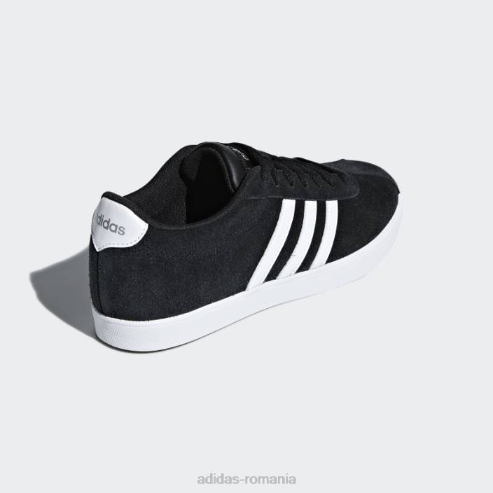 Adidas pantofi negri courtset adidas femei negru/alb/argintiu 2JBN16251