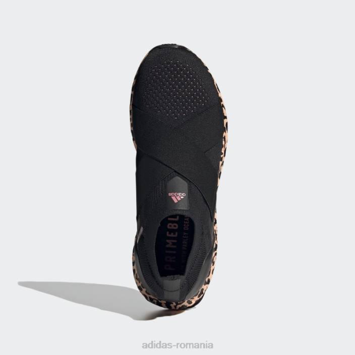 Adidas pantofi negri ultraboost slip-on DNA femei negru/roz strălucitor 2JBN16270