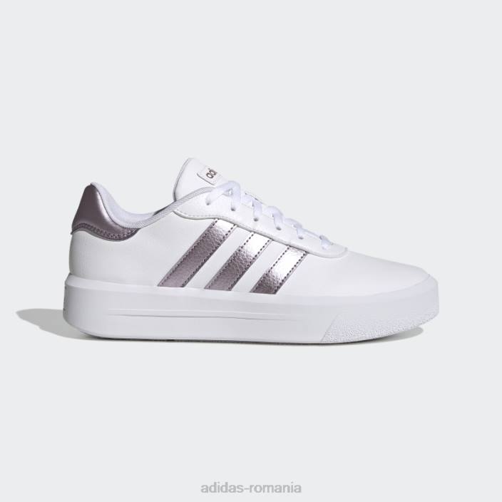 Adidas pantofi platforma curte mov mat met femei alb/violet mat met/violet 2JBN16344