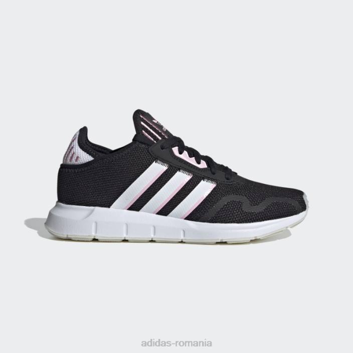 Adidas pantofi swift run x negri adidas femei negru/alb/roz adevărat 2JBN16218