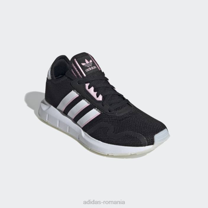 Adidas pantofi swift run x negri adidas femei negru/alb/roz adevărat 2JBN16218