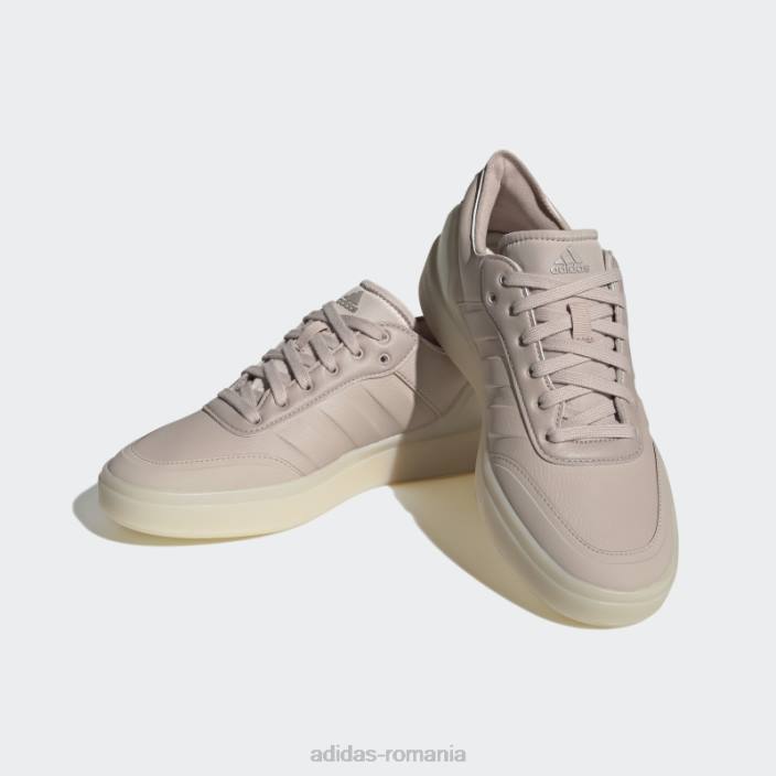 Adidas pantofi taupe court revival adidas femei taupe/alb 2JBN8439