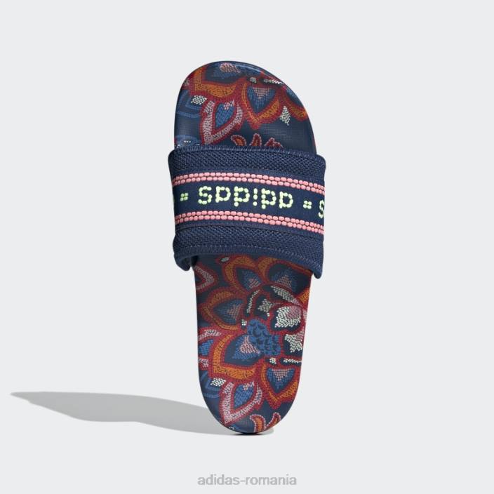 Adidas papuci de confort adilette albastru misterios adidas femei albastru misterios/galben de mare rezoluție 2JBN16185