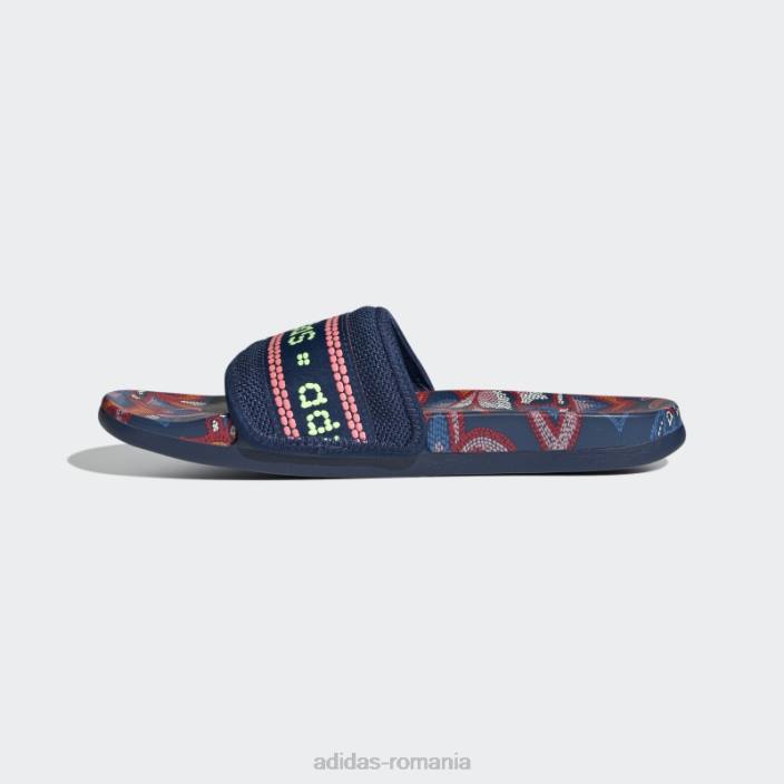 Adidas papuci de confort adilette albastru misterios adidas femei albastru misterios/galben de mare rezoluție 2JBN16185