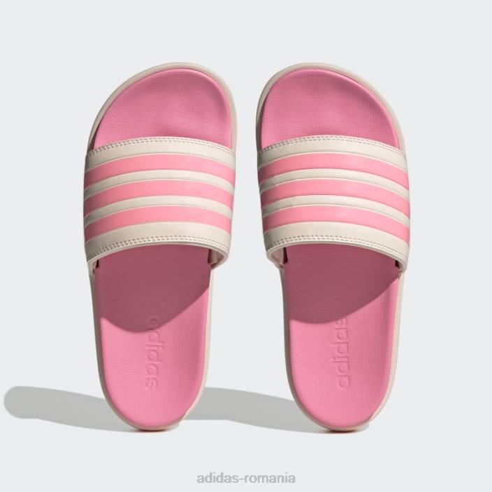 Adidas platforma adilette tobogane quartz femei quartz/beam pink/taupe met 2JBN8462