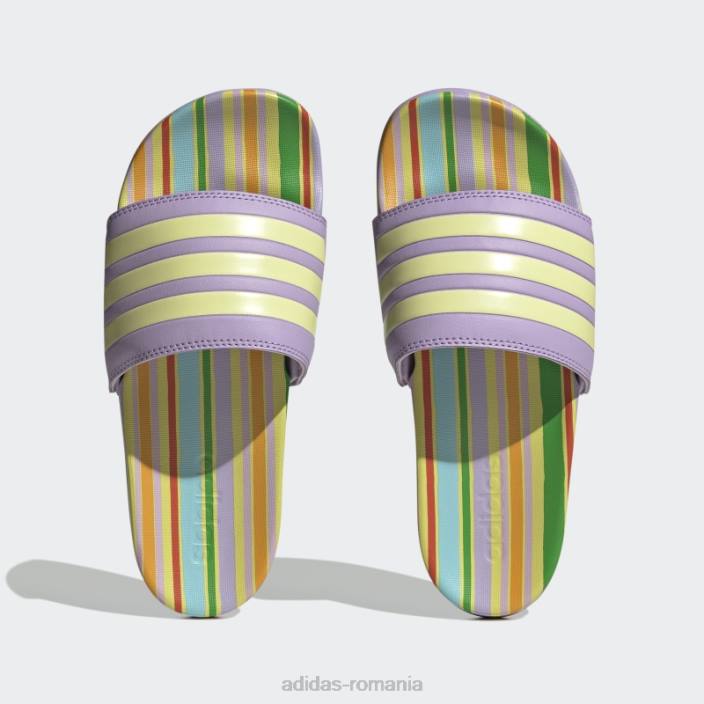 Adidas sandale adilette confort purple glow femei strălucire violet/citrin perlat 2JBN16009