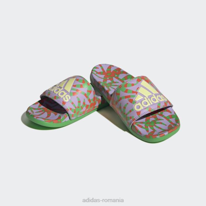 Adidas sandale adilette confort violet femei mov/perlat citrin/verde 2JBN8450