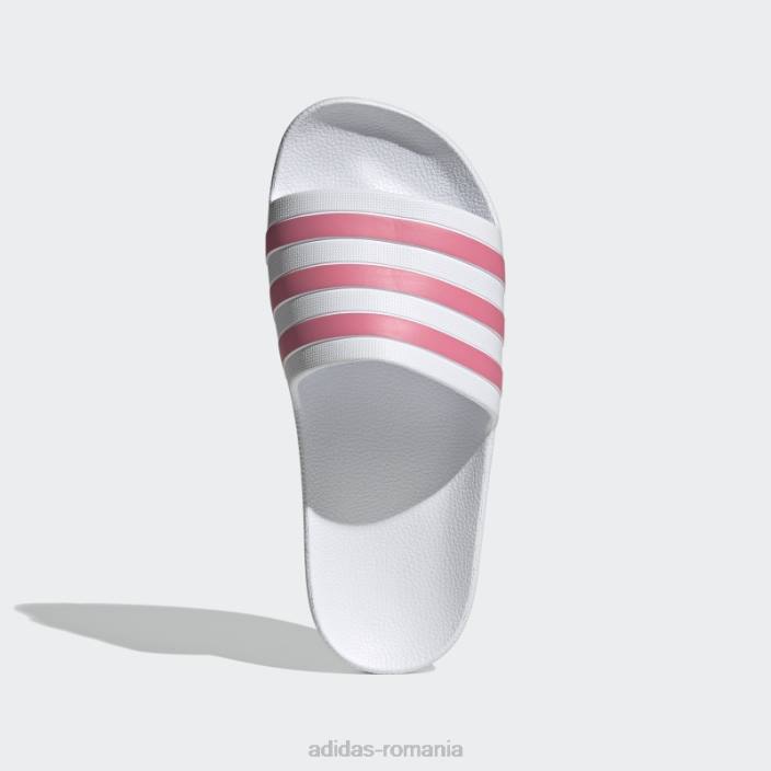 Adidas sandale albe adilette aqua adidas femei ton alb/trandafir 2JBN15957