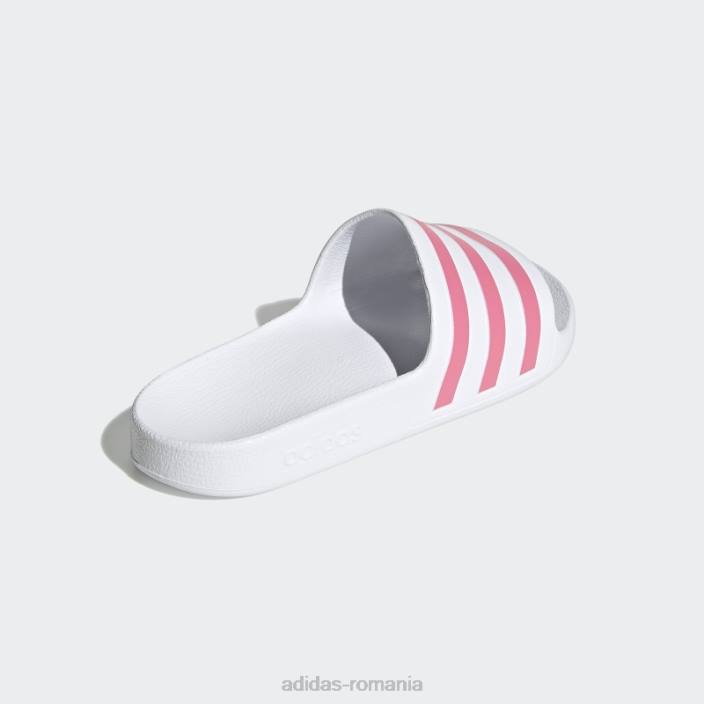 Adidas sandale albe adilette aqua adidas femei ton alb/trandafir 2JBN15957