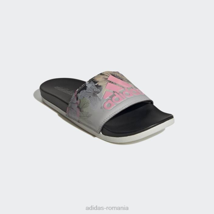 Adidas sandale de confort adilette gri adidas femei gri/roz/negru 2JBN16197