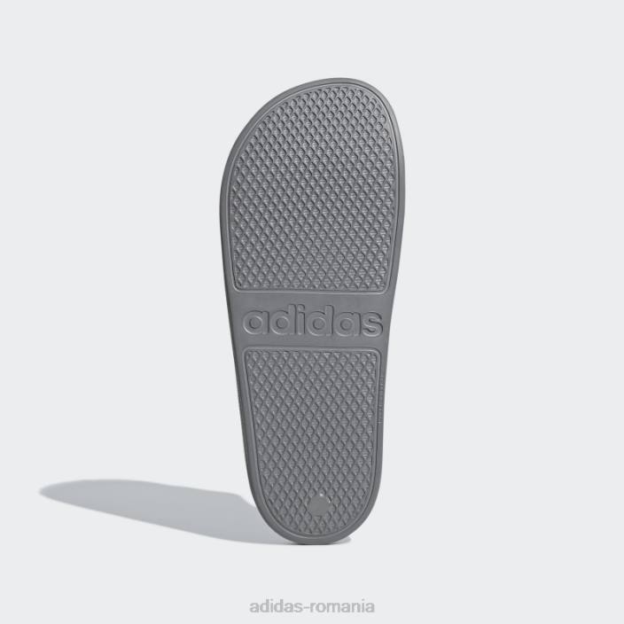 Adidas tobogane adilette aqua gri femei gri/alb 2JBN16166