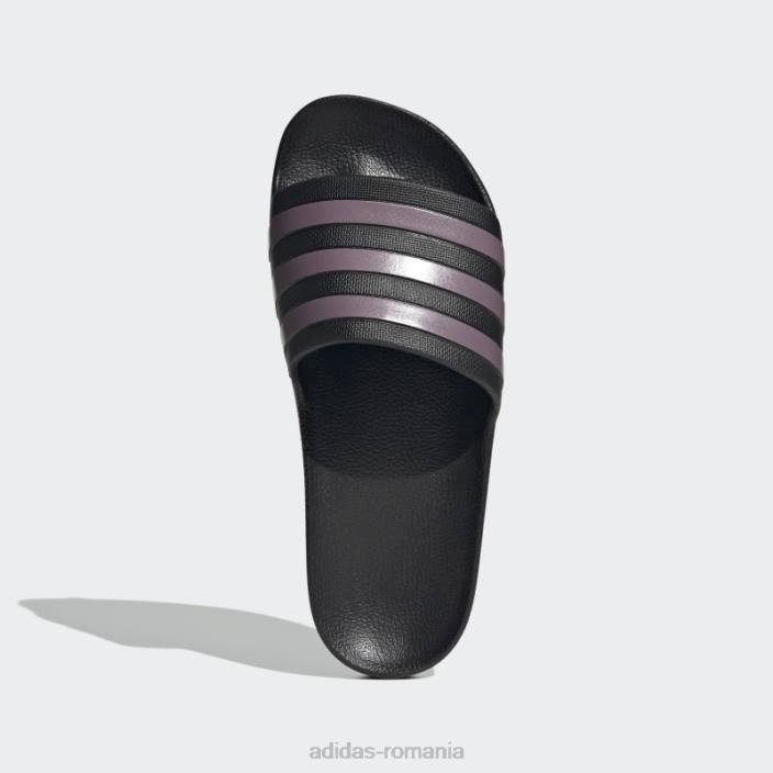 Adidas tobogane adilette aqua mat violet met femei negru/violet mat met 2JBN8613