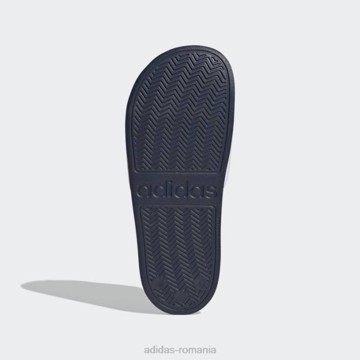 Adidas tobogane de dus adilette auriu metalic femei alb/auriu metalic/marin 2JBN16113