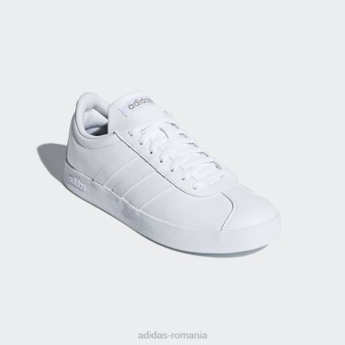 Adidas vl court 2.0 pantofi albi femei alb/cibermetalic 2JBN15854