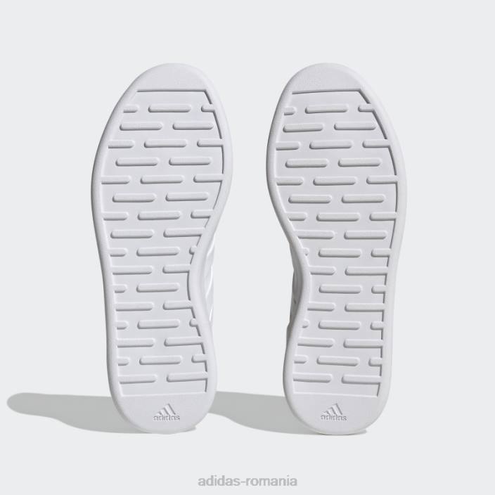 Adidas white court revival cloudfoam modern lifestyle court comfort pantofi femei alb 2JBN15916