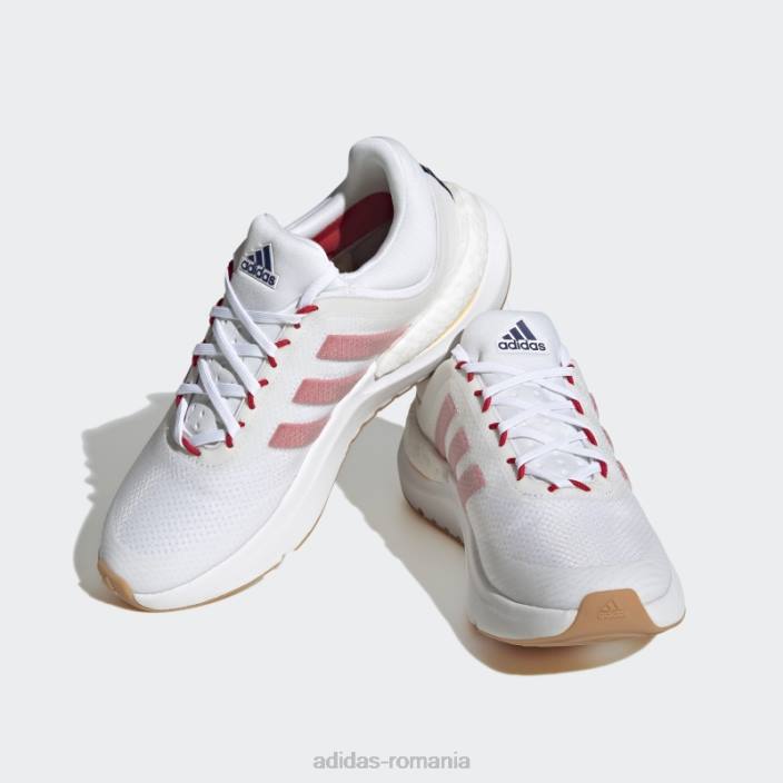 Adidas znsara pantofi albi femei alb/stacojiu/albastru victorie 2JBN16147