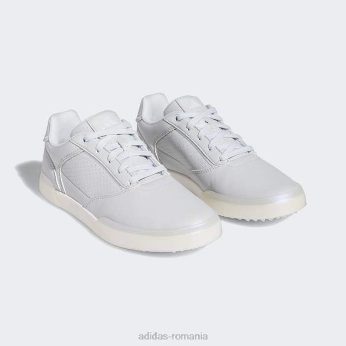 Adidas alb retrocross spikeless pantofi de golf moda femei gri/albastru/alb 2JBN3086