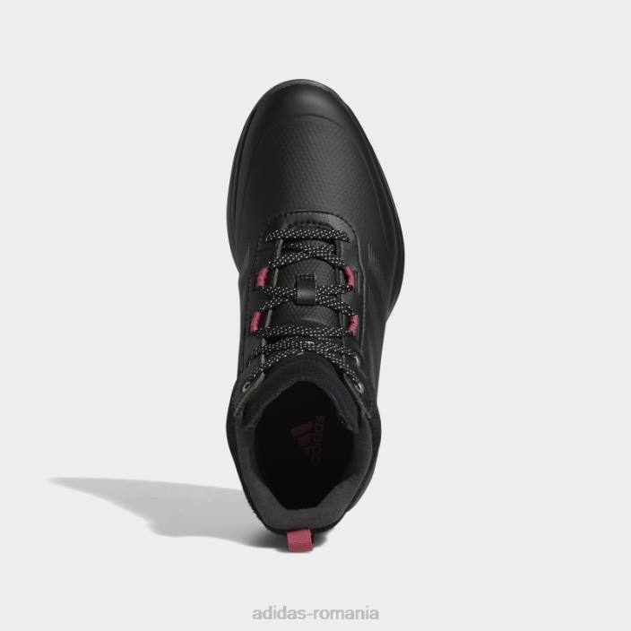 Adidas modă pantofi de golf cu tăietură mijlocie roz s2g femei negru/argintiu închis/roz 2JBN8713