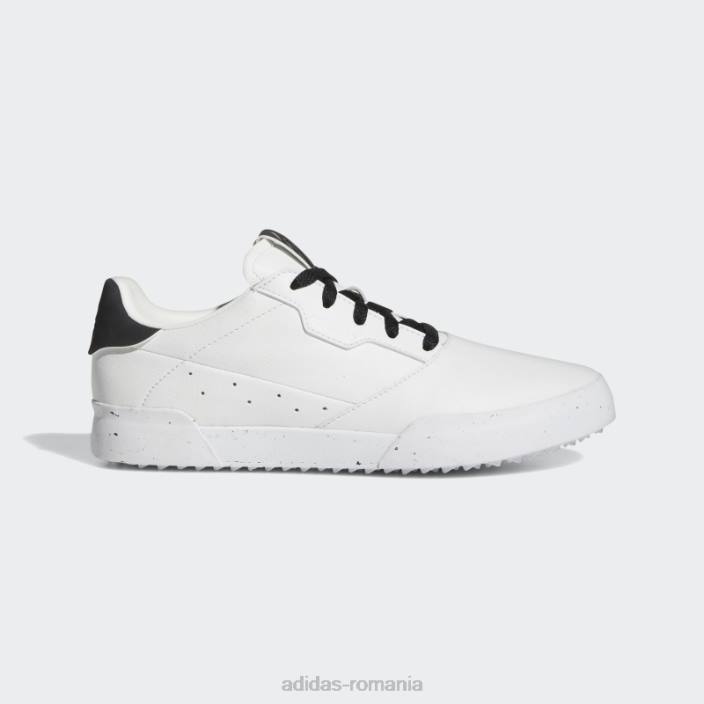 Adidas pantofi de golf adicross retro fără vârfuri albi de damă femei alb negru 2JBN16307