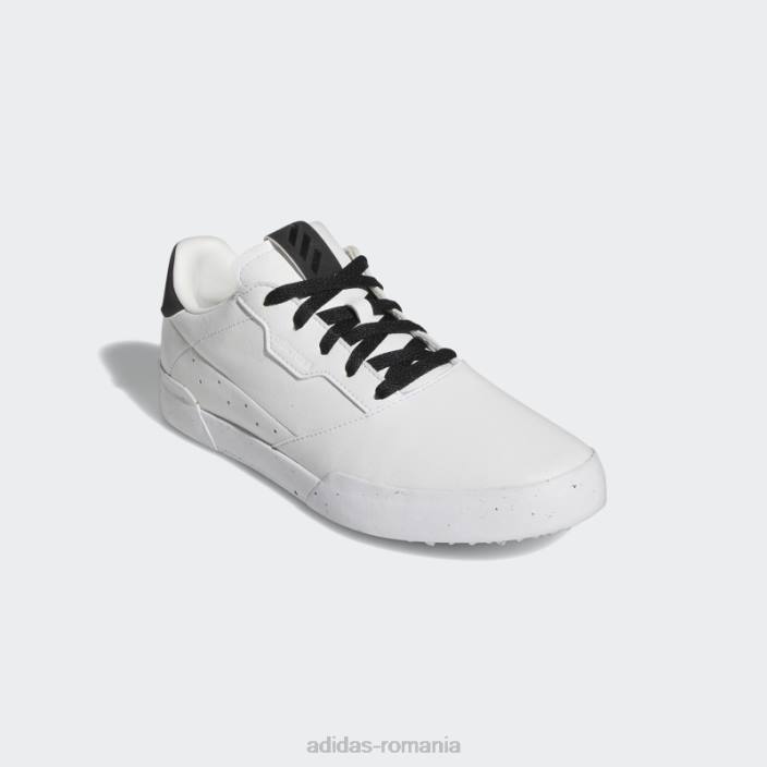 Adidas pantofi de golf adicross retro fără vârfuri albi de damă femei alb negru 2JBN16307