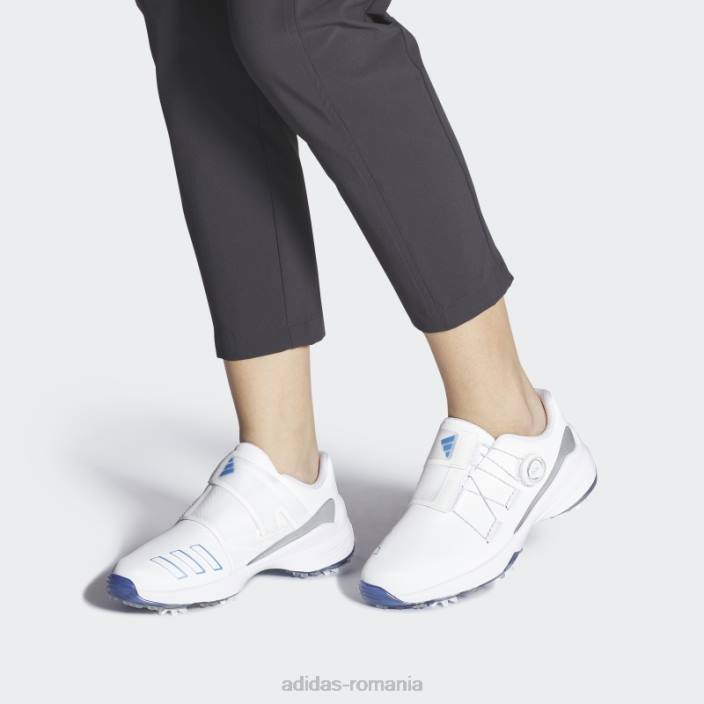 Adidas pantofi de golf alb zg23 boa lightstrike femei alb/albastru met/argintiu 2JBN2105