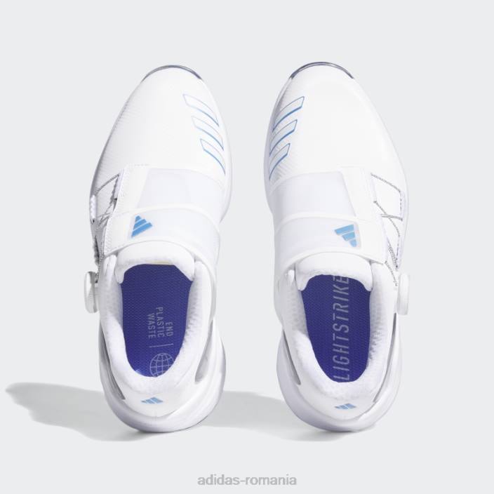 Adidas pantofi de golf alb zg23 boa lightstrike femei alb/albastru met/argintiu 2JBN2105