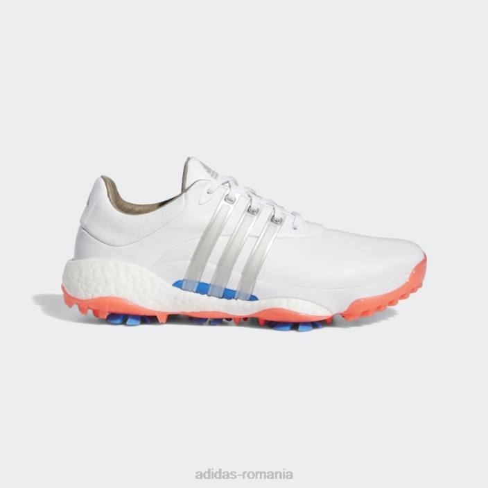Adidas pantofi de golf albi dama tour360 22 adidas femei alb/argintiu/turbo 2JBN8793