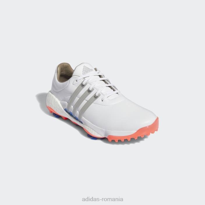Adidas pantofi de golf albi dama tour360 22 adidas femei alb/argintiu/turbo 2JBN8793