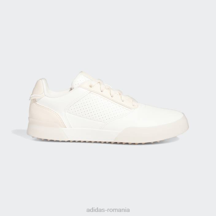 Adidas pantofi de golf albi eleganti retrocross fără vârfuri femei alb/portocaliu 2JBN8560