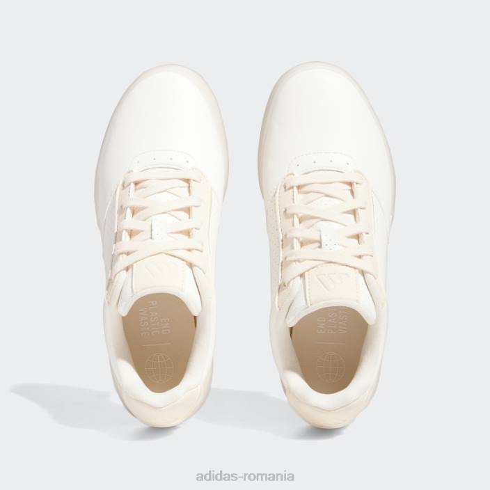Adidas pantofi de golf albi eleganti retrocross fără vârfuri femei alb/portocaliu 2JBN8560