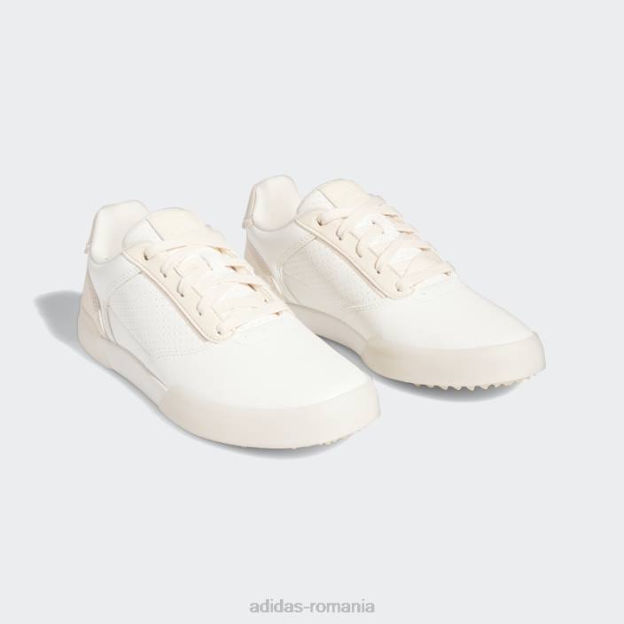 Adidas pantofi de golf albi eleganti retrocross fără vârfuri femei alb/portocaliu 2JBN8560