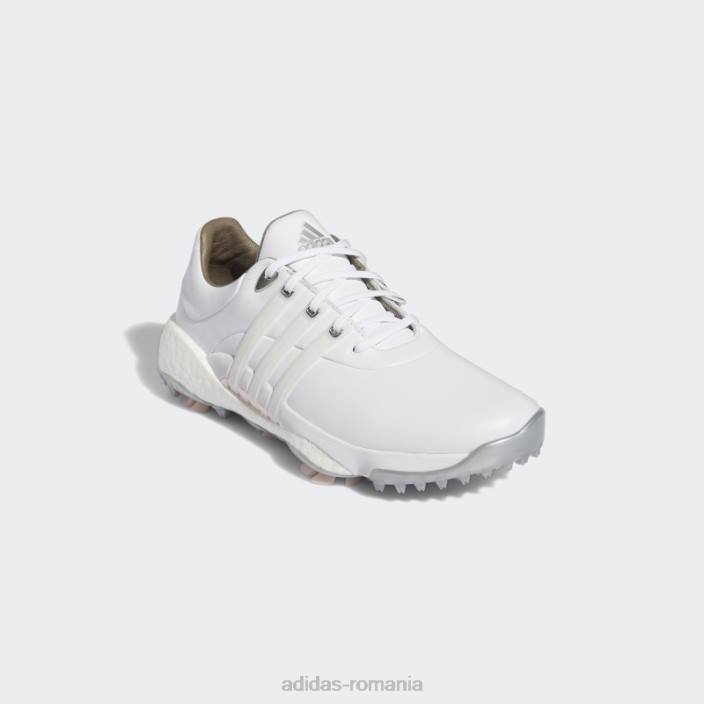Adidas pantofi de golf albi pentru femei tour360 22 femei alb/roz 2JBN2201