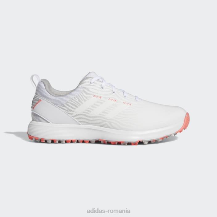 Adidas pantofi de golf albi s2g pentru femei fără vârfuri femei alb/gri 2JBN16192