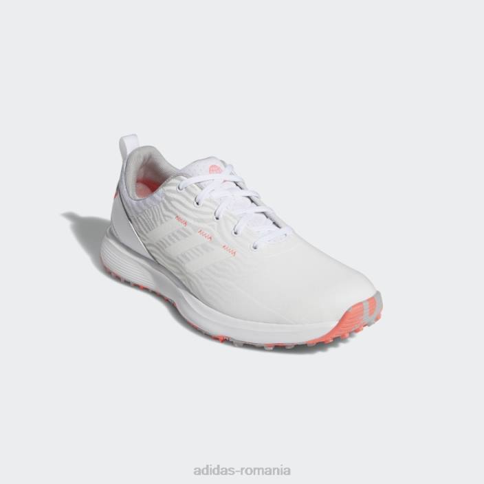 Adidas pantofi de golf albi s2g pentru femei fără vârfuri femei alb/gri 2JBN16192