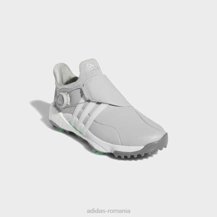 Adidas pantofi de golf damă tour360 22 din poliester reciclat boa gri adidas femei gri/alb/mentă 2JBN2154