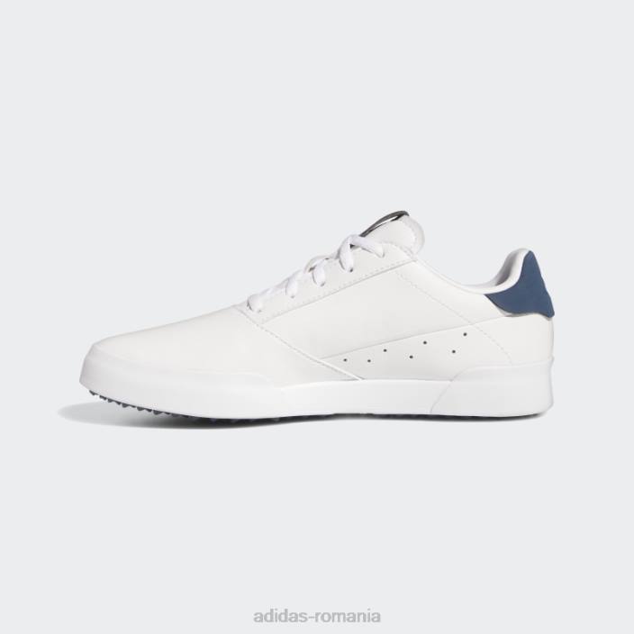 Adidas pantofi de golf de damă adicross retro fără vârfuri albi femei alb/marinier 2JBN15961