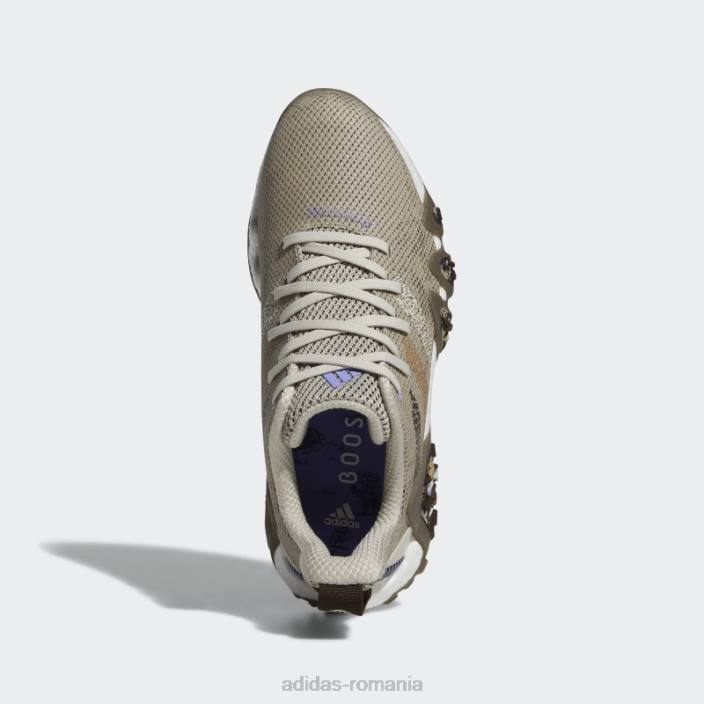 Adidas pantofi de golf de damă codechaos 22 din poliester reciclat fără vârfuri bliss adidas femei beatitudine/maro/violet deschis 2JBN8736