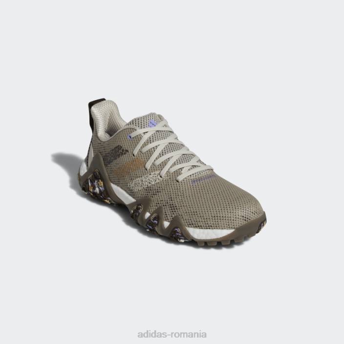 Adidas pantofi de golf de damă codechaos 22 din poliester reciclat fără vârfuri bliss adidas femei beatitudine/maro/violet deschis 2JBN8736