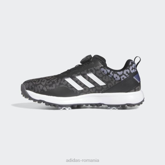 Adidas pantofi de golf negri s2g boa adidas femei negru/alb/violet argintiu 2JBN8541