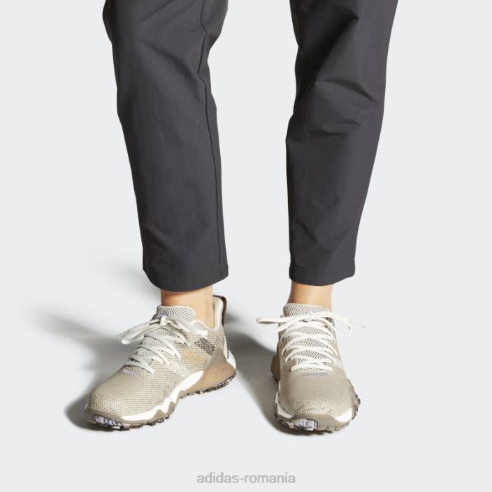 Adidas pantofi de golf pentru femei bliss codechaos 22 din poliester reciclat fără vârfuri adidas femei beatitudine/maro/violet deschis 2JBN1995