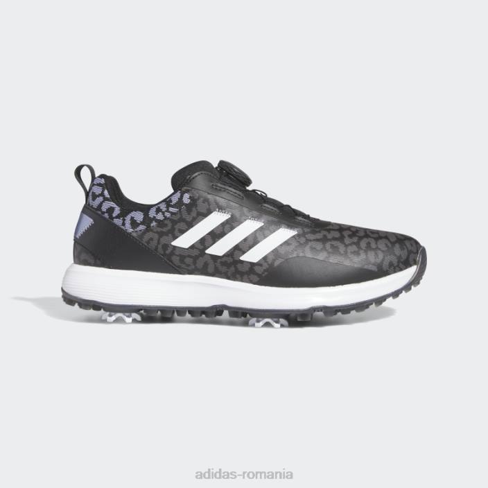 Adidas pantofi de golf s2g boa negri femei negru/alb/violet argintiu 2JBN2087