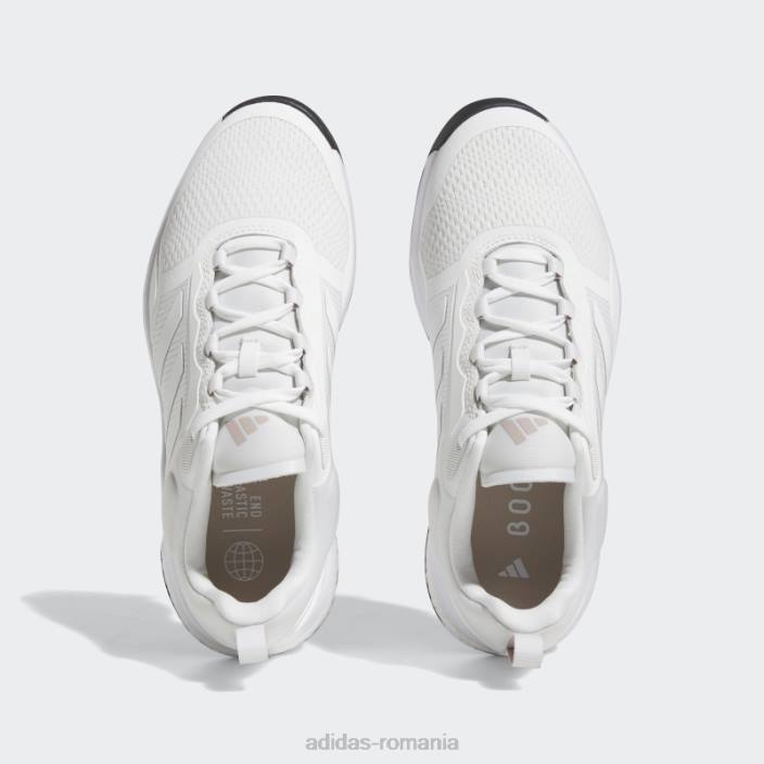 Adidas pantofi de golf zoysia albi femei alb/taupe 2JBN8489