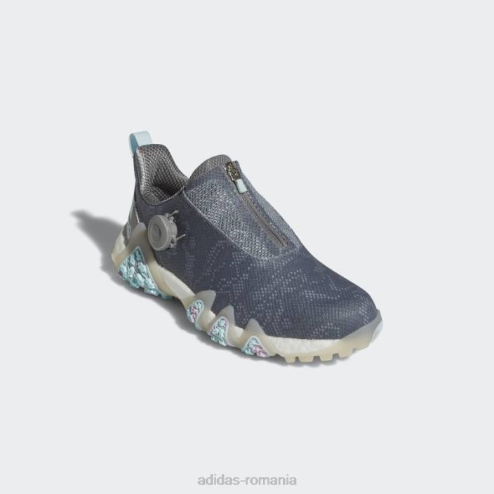 Adidas pantofi gri codechaos 22 boa fără vârfuri adidas femei gri/albastru/liliac 2JBN2091