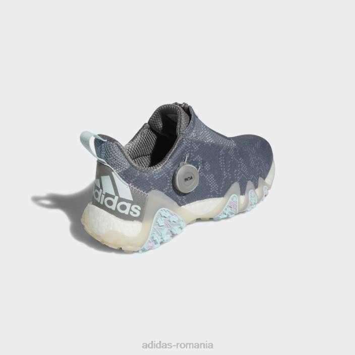 Adidas pantofi gri codechaos 22 boa fără vârfuri adidas femei gri/albastru/liliac 2JBN2091